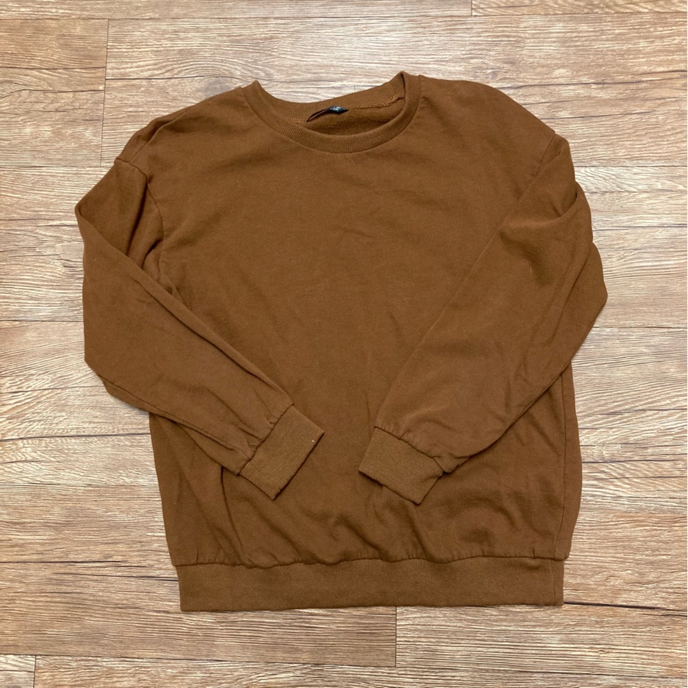 Classic Brown Crewneck Sweater